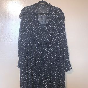 Torrid 2x black white stars shear dress